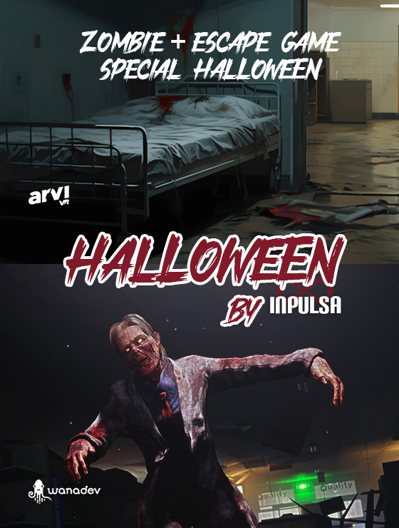 Pack 2 jeux Halloween Zombie ou Backrooms + 1 aventure Escape Game
